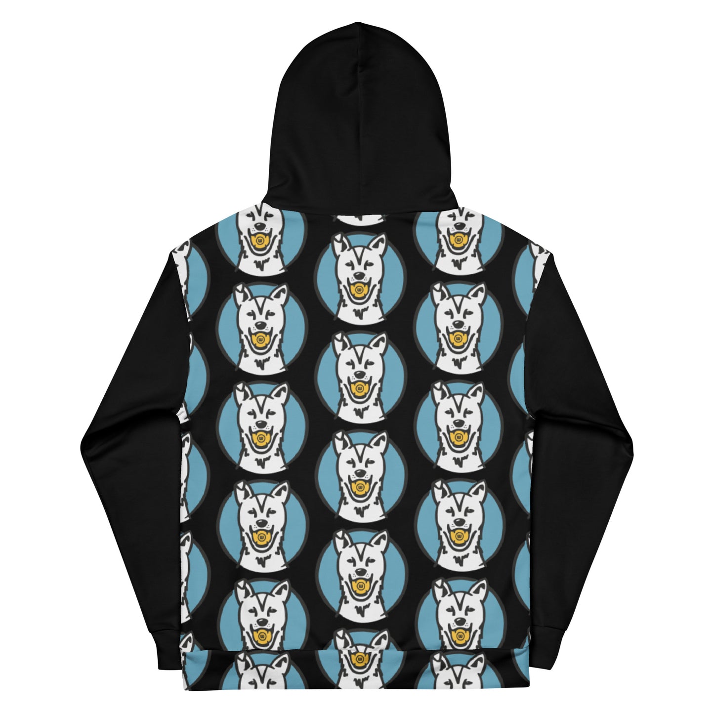 Woofie All-Over Hoodie Black